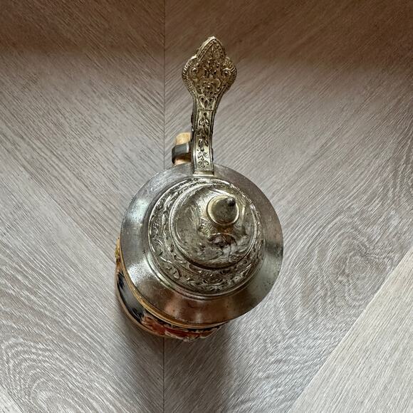 Vintage West Germany Ceramic 3 Cities Stein Heidelberg Frankfurt Mug Lid - Picture 8 of 12